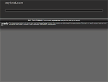 Tablet Screenshot of myknot.com
